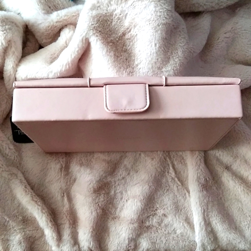 Tuscan Designs Pink Jewelry Box with Rhinestones on Lid - Picture 6 of 11